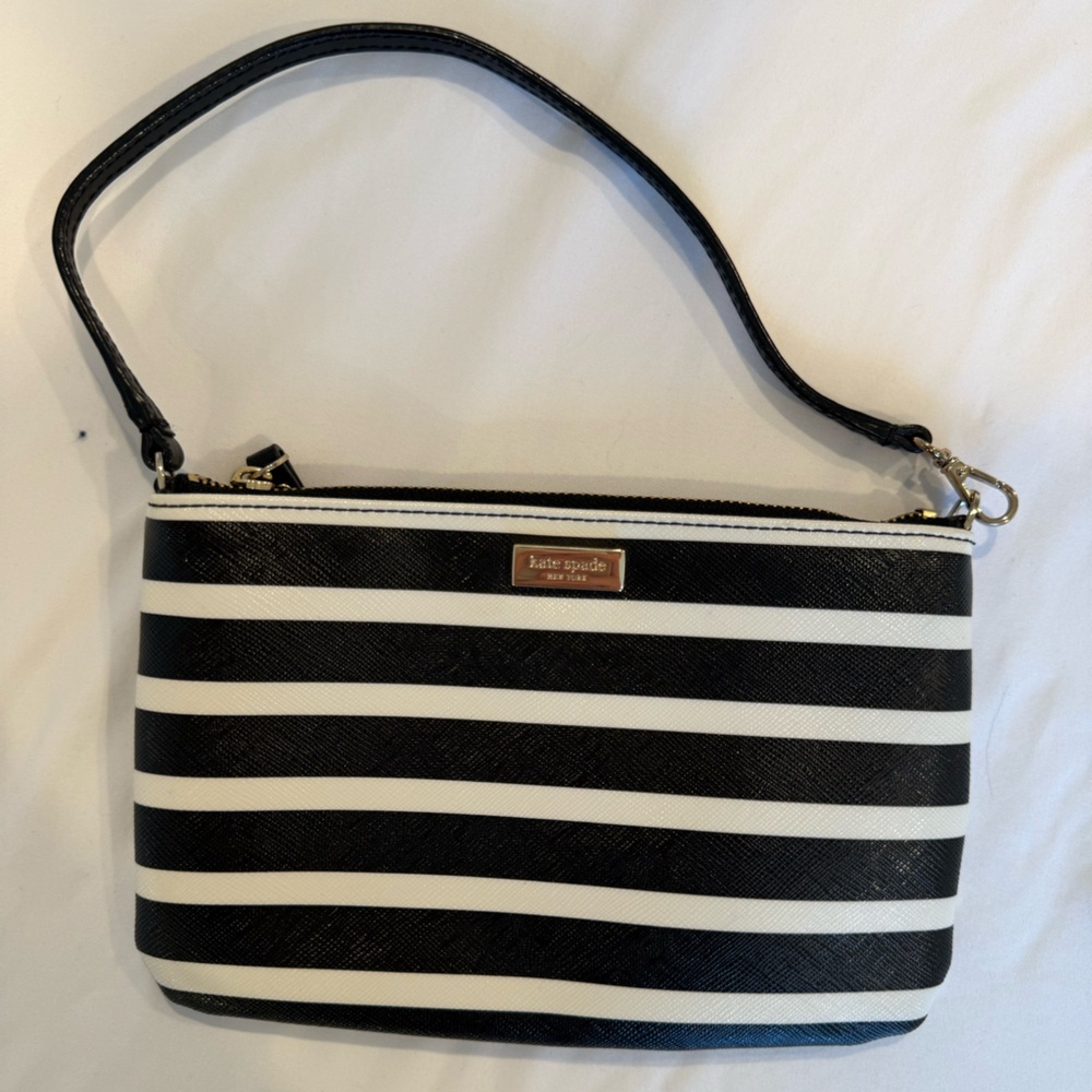Kate Spade - Black and White Striped Bag